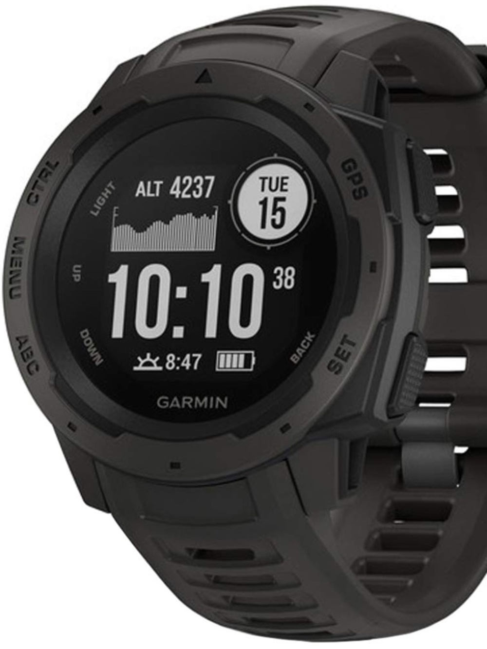 Garmin Instinct Rugged GPS Smartwatch - Graphite